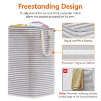 Grand panier à linge écologique en polyester durable