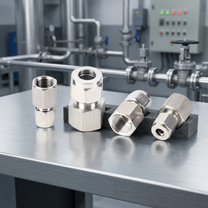 Raccordo per Tubi in <span class=keywords><strong>Acciaio</strong></span> Inossidabile Forgiato ad Alta Pressione, Diametro Uguale, con Filettature Interne per Impianti Industriali - Product Image 2