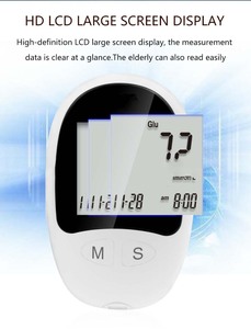 Appareil <span class=keywords><strong>de</strong></span> mesure <span class=keywords><strong>de</strong></span> la <span class=keywords><strong>glycémie</strong></span> <span class=keywords><strong>de</strong></span> qualité professionnelle, dispositif médical <span class=keywords><strong>de</strong></span> classe II, auto-étalonnage intelligent, micro-prelevement sanguin - Product Image 3