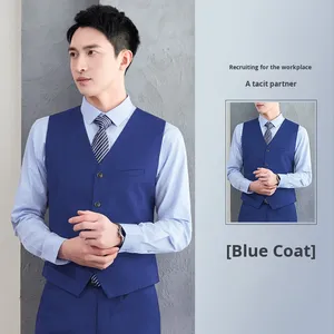 Tenue d'hôtel professionnelle uniforme réception réceptionniste formelle vêtements d'été ensemble serveur costume gilet pour équipe vêtements d'extérieur - Product Image 5