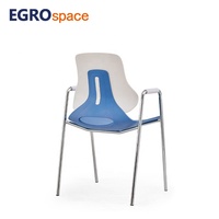 Chaise de réunion empilable EGROspace pour conférence, réception, salle d'attente, formation, bureau et visiteurs