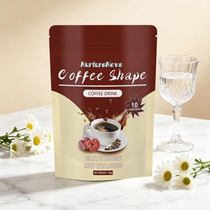 Bebida de Café en Polvo NurtureNova con <span class=keywords><strong>Glutatión</strong></span> y Colágeno, Café Instantáneo en Polvo para Energía y Apoyo a la Piel, 10 Sobres - Product Image 3