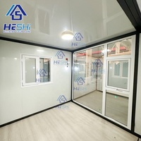 Maison préfabriquée moderne personnalisée en conteneur extensible de 20 pieds ou 40 pieds, maison préfabriquée en acier léger, 2, 4 ou 5 chambres, type Granny Flat