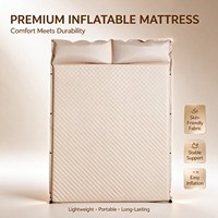 Matelas gonflable auto-gonflant pour le camping, matelas pneumatique double, tapis de couchage imperméable, pompe portable, matelas gonflable d'extérieur