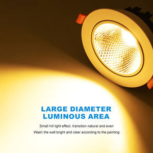 LOSO precio competitivo tienda residencial hogar Hotel aluminio 3W 5W 12W 20W 30W luces LED empotradas - Product Image 3