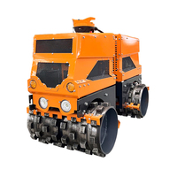 Compacteur à rouleaux de type télécommandé à rainures JY-800C, avec tambours amovibles