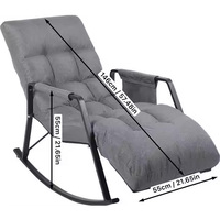 Canapé pliable au design moderne Chaise longue pour chambre à coucher ou salon à la maison pour hôtel ou appartement