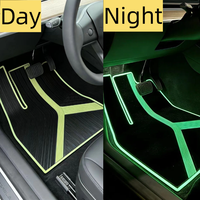 Nouvelle tendance Tapis de sol de voiture en caoutchouc latex imperméable résistant aux taches Protection toutes saisons pour Tesla Model Y Utilisation spéciale