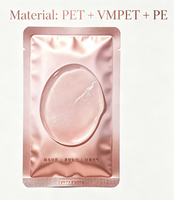 Sachet personnalisé pour masque facial en VMPET thermoscellé sur trois côtés, sachet cosmétique laminé, emballage de masque résistant à l'humidité