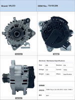 Alternateur de voiture pour Ford Focus 2.0L HN 2018 YLDA, Ford Focus 2.0L HN 2019 C20DD0J TG15C206