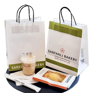 Bolsas de Papel Kraft al por Mayor con Asas para Venta Minorista de Ropa, Bolsas de Compra Recicladas Personalizadas con Logotipo de Fábrica - Product Image 1