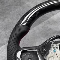 Volant en fibre de carbone forgée avec bande supérieure rouge pour BMW G30 G31 G32 X3 G01 X4 G02 G05 M2 G87 M3 G80 M4 G82 G20 M5