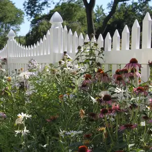 Longjie cerca de jardim, cerca de pvc, resistente a alta temperatura, branco