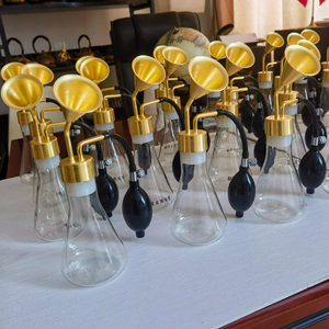 Botol Kaca Display Parfum Kuningan 300ml, Botol Kaca Uji Minyak Esensial Aroma Parfum Kopi 300ml - Product Image 2