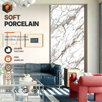 Panneau mural décoratif ignifuge B1 en PVC, imitation pierre, pour hôtels et bureaux, revêtement mural en marbre UV