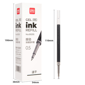 Deli Gel <b>Pen</b> Refill 0.5mm Black Press Type Reinforced For Student Writing Office Use - Product Image 2