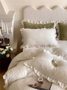 4 piezas gruesas y esponjosas patrón 3D de lujo de lana cama ropa de cama funda nórdica juego de sábanas con 2 fundas de almohada para niños y adultos - Product Image 2