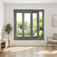 Fenêtre coulissante suspendue en alliage d'aluminium moderne et écoénergétique de qualité supérieure avec ouverture horizontale pour cuisine, extérieur et entrepôt