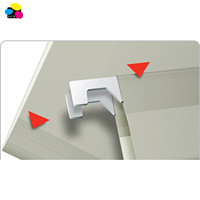 Classeurs suspendus 2 tons gris 1/5 coupés 8 1/2in. X dossiers de suspension de papier de fournitures de bureau de taille légale de 14 pouces