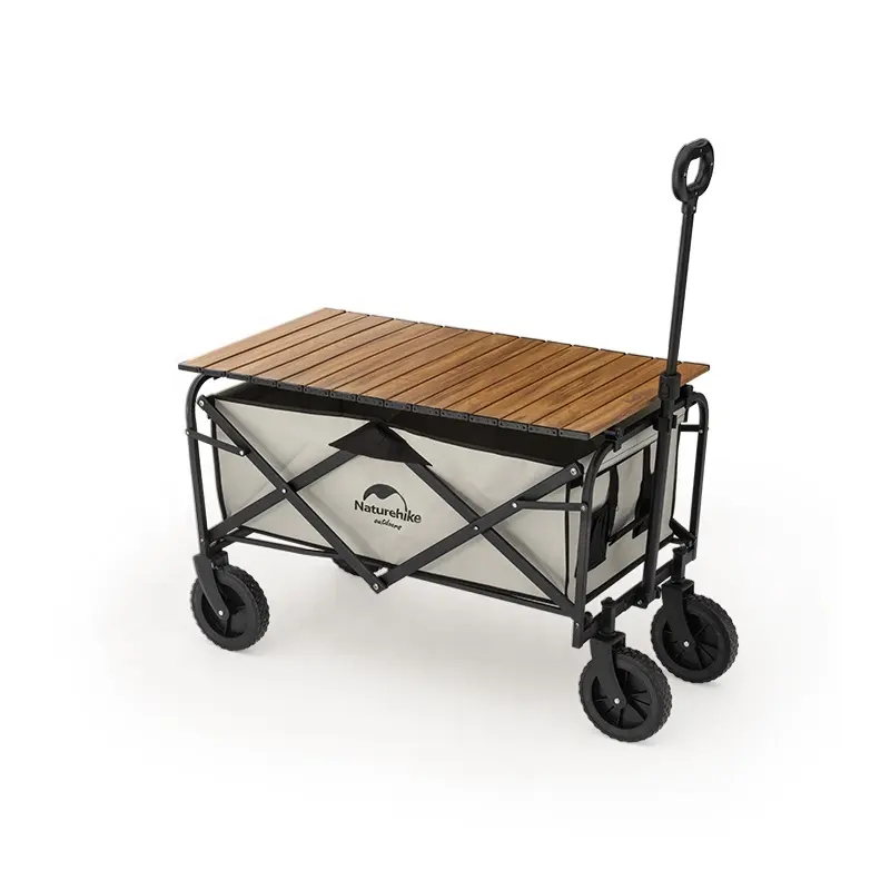 Naturehike-Foldable Camping Wagon для Kids, Outdoor Garden, Park Utility, Portable Beach Trolley, Cart