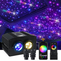 Luz LED de 16W con Forma de Estrella para Techo de Auto, Luces de Techo de Fibra Óptica de Aluminio, Cambio de Color RGB, Control Remoto, Clasificación IP20, 2 Años de Garantía