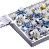 Keyboard Gaming mekanik tiga Mode 8K RGB TKL, 61 tombol dengan saklar magnetik & efek Hall pemicu cepat kecepatan api