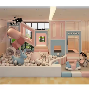 Beilai Offre Spéciale Mini petit 100 20 60 m² jeu doux enfants aire de jeux ensemble intérieur enfants aire de jeux toboggan pour tout-petit - Product Image 6