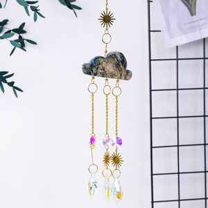 Cristalli all'ingrosso cherry agate cloud sun catcher healing stone campanelli eolici in <span class=keywords><strong>cristallo</strong></span> di quarzo - Product Image 4