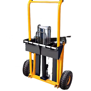 Chariot élévateur à fourche hydraulique miniature personnalisable <span class=keywords><strong>en</strong></span> acier et <span class=keywords><strong>en</strong></span> <span class=keywords><strong>bois</strong></span>, transpalette manuel pour le transport, chariot à main - Product Image 1