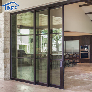 आधुनिक सरल डिजाइन एल्यूमीनियम मिश्र धातु स्लिम फ्रेम ग्लास स्लाइडिंग दरवाजा विला के लिए दरवाजा स्लाइडिंग दरवाजा - Product Image 3