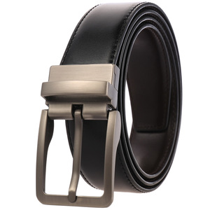 Quần jeans sang trọng váy thắt lưng nam xoay khóa chính hãng Thắt lưng da đảo ngược - Product Image 4