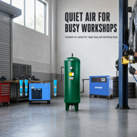Compresseur d'air industriel rotatif silencieux APCOM Factory à faible bruit, 50HP 37kW, compresseur à vis