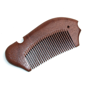Peines de madera de sándalo personalizados, peana, nogal, bambú, con logotipo - Product Image 6