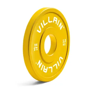 VILLAIN Fitness OEM Deluxe 2 pouces KG ou LB plaques de poids en caoutchouc, plaques de pare-chocs à changement d'olym, disques d'haltère réglables