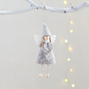 Handmade Small Angel Pendant New <b>Christmas</b> <b>Tree</b> Decoration with Pointed Hat and Heart Girl Ornament <b>Christmas</b> Supplies - Product Image 3