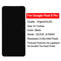 Écran tactile de remplacement Pixel 8Pro Pantalla Tela OLED Écran LCD Pixel 8 Pro d'origine avec empreinte digitale pour Google GC3VE G1MNW