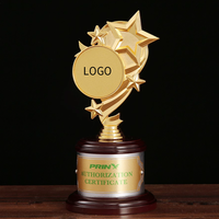 Personnalité métal trophée UV imprimé réalisation médaille bois verre cristal plastique pour prix salon cadeaux