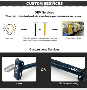 Lightweight 5-Blade Closed Comb Safety <strong>Razor</strong> Portable Handheld Shaver Mirror Finish For Close Clean Shave - Product Image 4