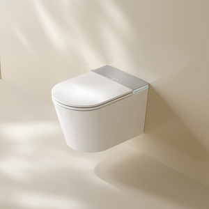 Inodoro Inteligente Totalmente Automático S031 con Lavado de Glúteos para Mujer, Esterilización Tropical, Asiento Alargado con Calefacción, Montaje en Pared y Sifón en P - Product Image 1