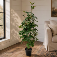 Plante artificielle de lierre de Boston de 90 cm (3 pieds) en gros, fausse plante grimpante verte en pot pour la maison, le bureau, l'hôtel, le salon