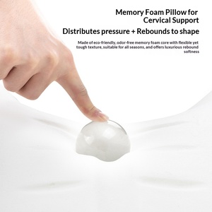 Coussin de nuque et de soutien lombaire pour appuie-tête de voiture en <span class=keywords><strong>mousse</strong></span> à mémoire de forme, luxe léger, compatible avec les logos de marques automobiles OLIVER, accessoires intérieurs - Product Image 4