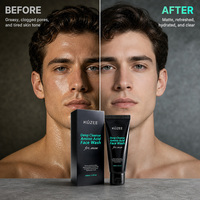 Gel Nettoyant Visage Homme Bio aux Acides Aminés, Niacinamide et Centella Asiatica – Nettoyage Profond, Contrôle du Sébum, Réduction des Pores – Offre Spéciale