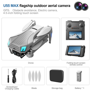 U55 MAX Nouveau Quadricoptère avec Grand Écran HD Aérien, GPS Brushless, Contrôle par Écran Pliable et Touches, Télécommande Niveau <span class=keywords><strong>Débutant</strong></span> - Product Image 6