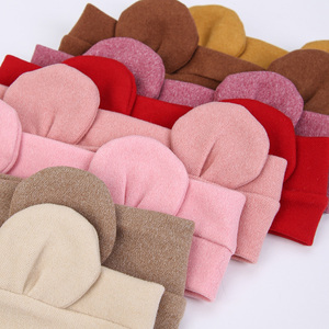 Double Bear Ears <strong>Baby</strong> <strong>Headbands</strong> Elastic Soft Faux Cashmere <strong>Headband</strong> For Boys And Girls Headwraps - Product Image 5