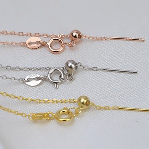 Collar de Cadena Universal Ajustable de Plata S925 para Mujer, Collar Simple para Clavícula con Cadena de Eslabones y Pulsera - Product Image 3