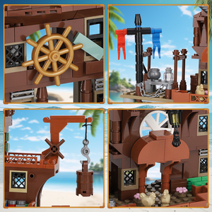 Ensemble <span class=keywords><strong>de</strong></span> blocs <span class=keywords><strong>de</strong></span> construction Centre d'approvisionnement <span class=keywords><strong>de</strong></span> quai, modèle <span class=keywords><strong>de</strong></span> quai en briques, jouet éducatif pour enfants, vente chaude - Product Image 5