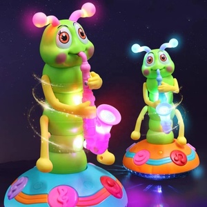 Giocattolo Elettrico a Forma di Bruco Sassofono per Neonati, Altalena Sensoriale con Musica, Giocattolo Cantante in Plastica per Bambini - Product Image 6