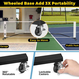 Juego de red de pickleball con palas, pelotas y bolsa de transporte, equipo de entrenamiento portátil para exteriores, 12 piezas - Product Image 2