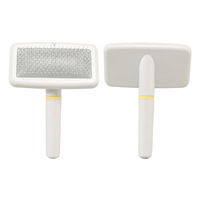 Brosse démêlante classique ArtsCreating Raco à poignée blanche avec coussin d'air pour chiens et chats – Offre spéciale