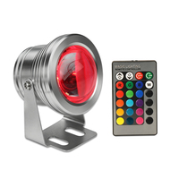 Projecteur de lumière sous-marine RGB 10W LED DC 12V étanche IP68 paysage étang éclairage fontaine piscine ampoule pelouse lampe creusée